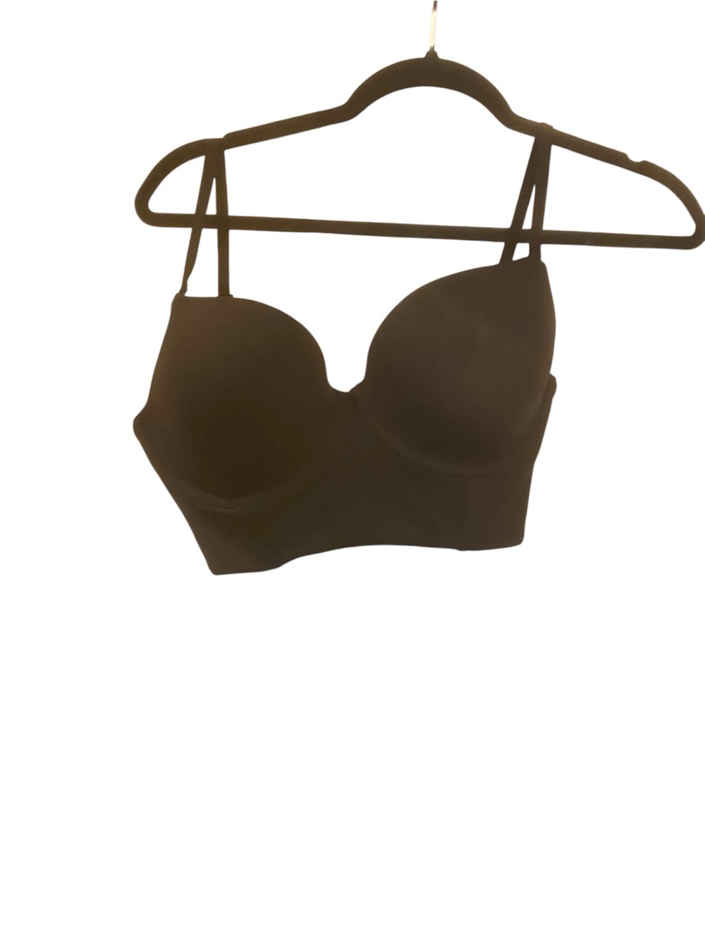 NWT Skims Fits Everybody Low Back Longline Bra ONYX Size 32DD